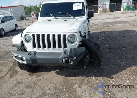 2021 Jeep Wrangler Unlimited Sahara 4X4 из США, поврежденный, VIN 1C4HJXEN9MW506930